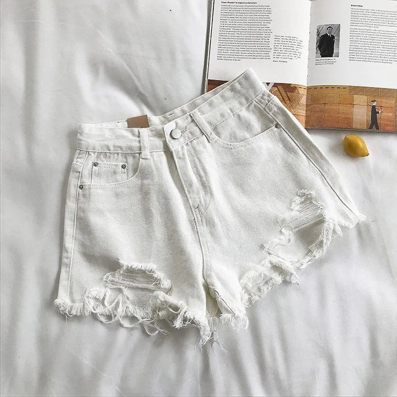 Short Jeans Coreano Feminino – Streetwear Y2K para Almas Inconformadas com o Comum