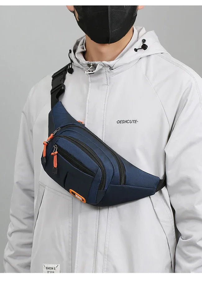 Bolsa de Cintura Oxford Impermeável Unissex – A Escolha Inteligente Para Quem Precisa de Praticidade, Segurança e Estilo em Qualquer Situação!