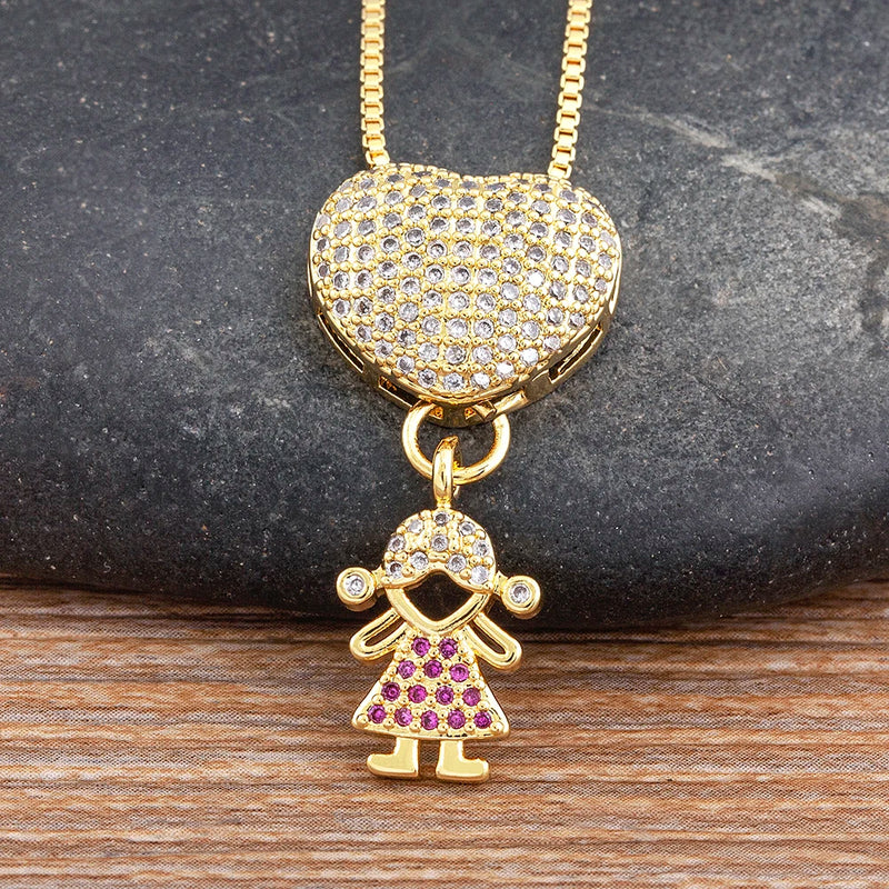 COLAR AMOR DE MÃE BNHADO A OURO 18K