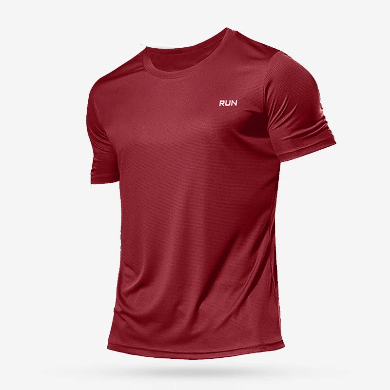 Camiseta Esportiva Masculina (corrida, futebol, compressão, secagem rápida, academia)
