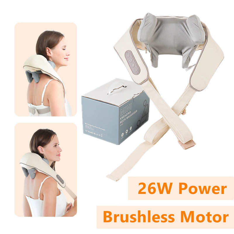 🌿 Foreverlily 26W Massageador de Pescoço e Ombros - Alívio que Toca a Alma