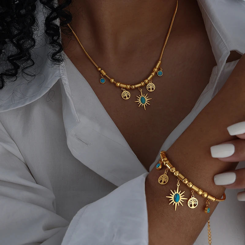 ✨ Conjunto Dourado Luxo para Noivas – A Joia Que Celebra a Alma do Amor