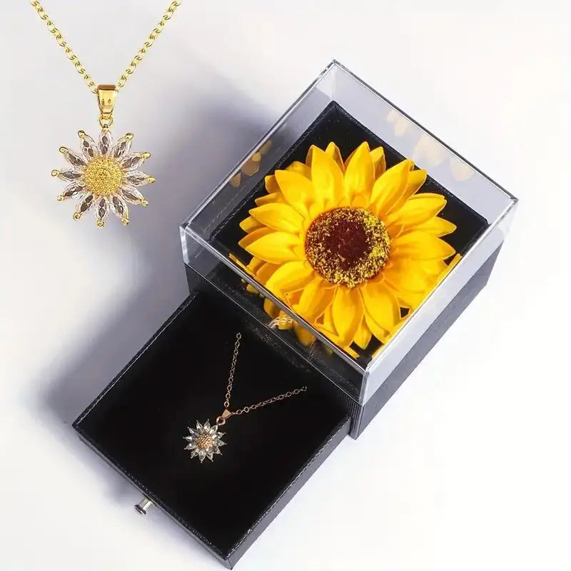 🌻 Caixa de Presente de Girassol — Um Presente Que Ilumina a Alma