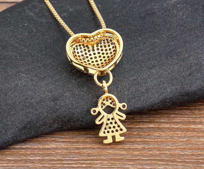 COLAR AMOR DE MÃE BNHADO A OURO 18K