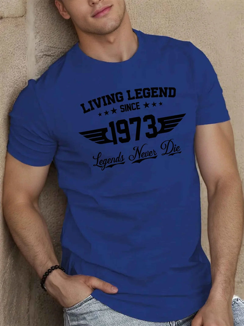🔥 Camiseta Masculina "SINCE 1973" – Muito Além do Algodão. Um Manifesto de Liberdade.