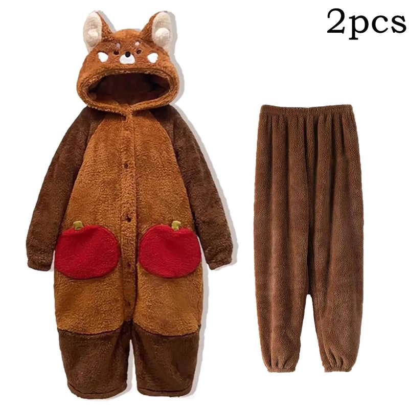 🐾 Fantasia Kigurumi Panda Vermelho – A Conexão que Sua Alma Sempre Buscou