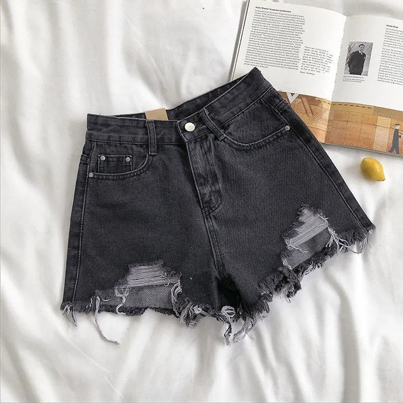 Short Jeans Coreano Feminino – Streetwear Y2K para Almas Inconformadas com o Comum