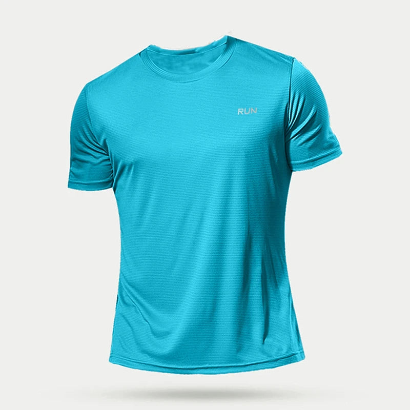 Camiseta Esportiva Masculina (corrida, futebol, compressão, secagem rápida, academia)