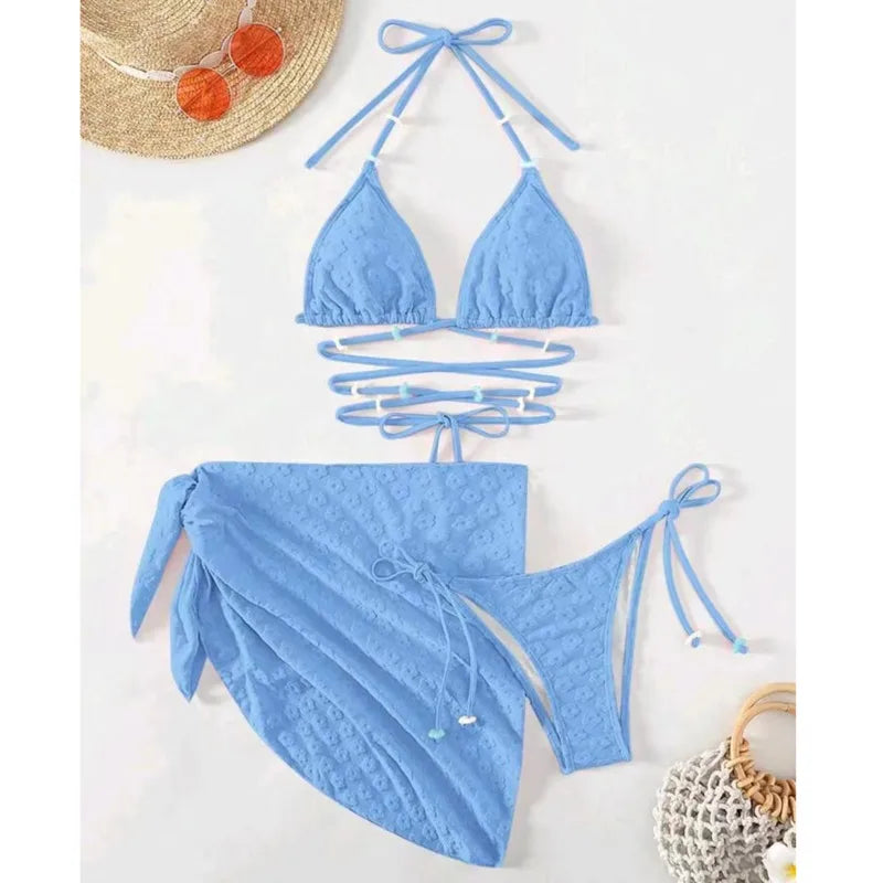 ✨ Biquíni Rosa Sensual – Porque sua alma também merece se bronzear.