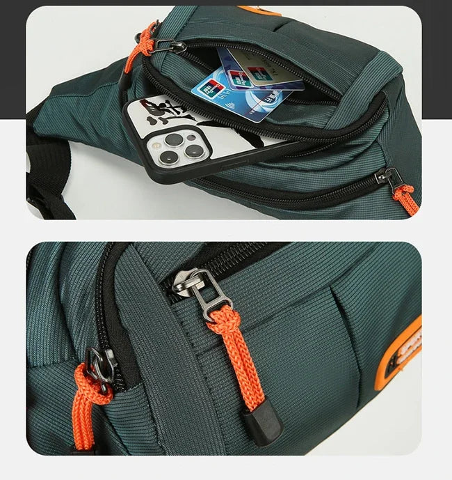 Bolsa de Cintura Oxford Impermeável Unissex – A Escolha Inteligente Para Quem Precisa de Praticidade, Segurança e Estilo em Qualquer Situação!