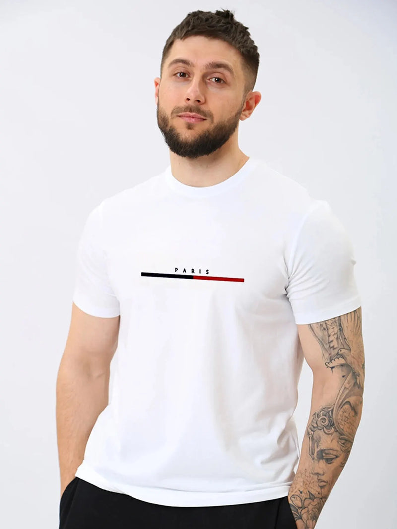 🔥 Camiseta Social Masculina Casual ''PARIS'' Superelástica 2025 – Uma Declaração de Presença.