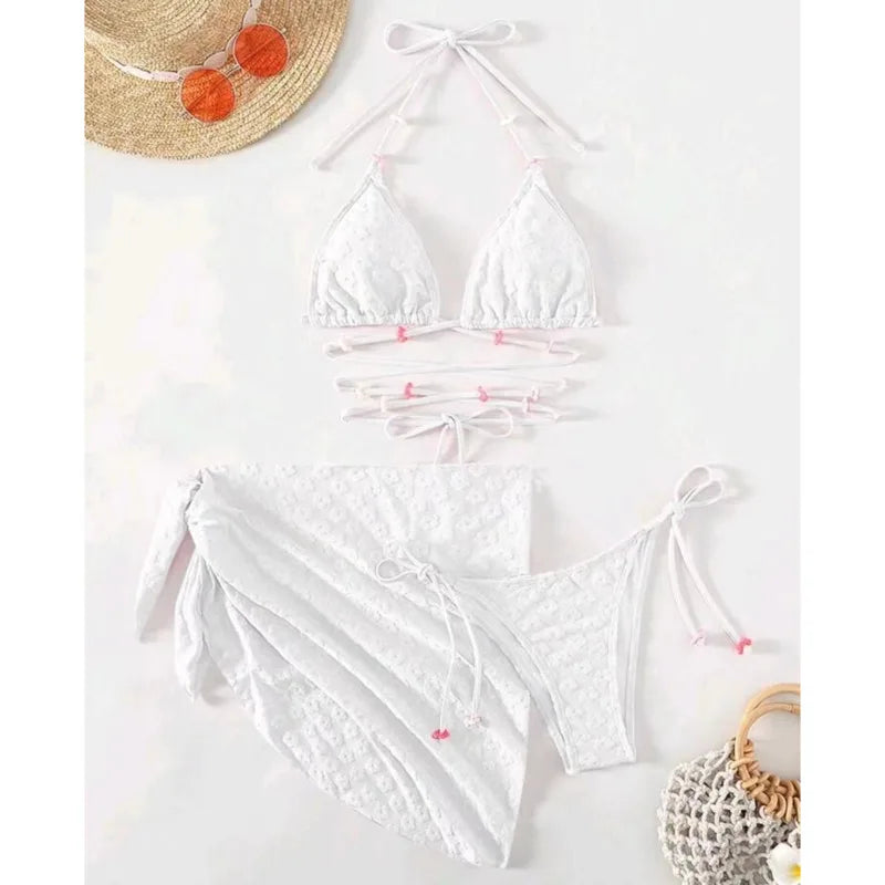 ✨ Biquíni Rosa Sensual – Porque sua alma também merece se bronzear.