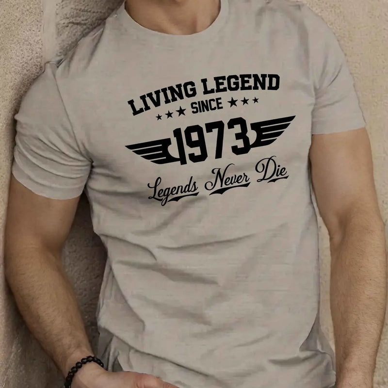 🔥 Camiseta Masculina "SINCE 1973" – Muito Além do Algodão. Um Manifesto de Liberdade.