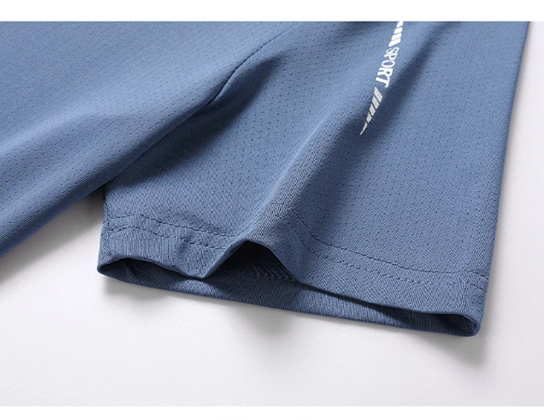 CHRLCK – Camiseta masculina esportiva de secagem rápida, respirável, com elasticidade macia para caminhada, pesca e esportes ao ar livre