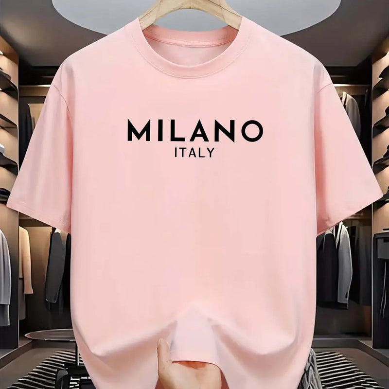🌞 CAMISETA MASCULINA MILANO ITÁLIA — ESTILO QUE RESPIRA ALMA