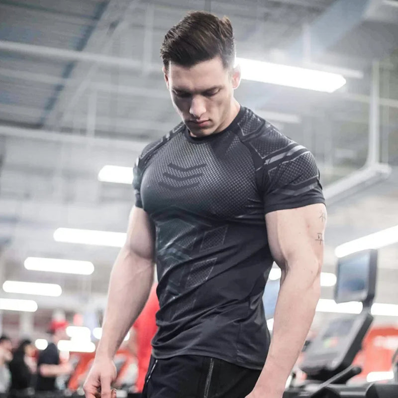 🚀 Camiseta Esportiva Masculina 2025 – Muito Além do Treino: Um Chamado à Sua Melhor Versão