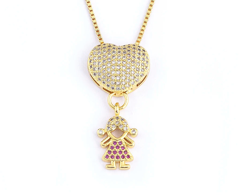 COLAR AMOR DE MÃE BNHADO A OURO 18K