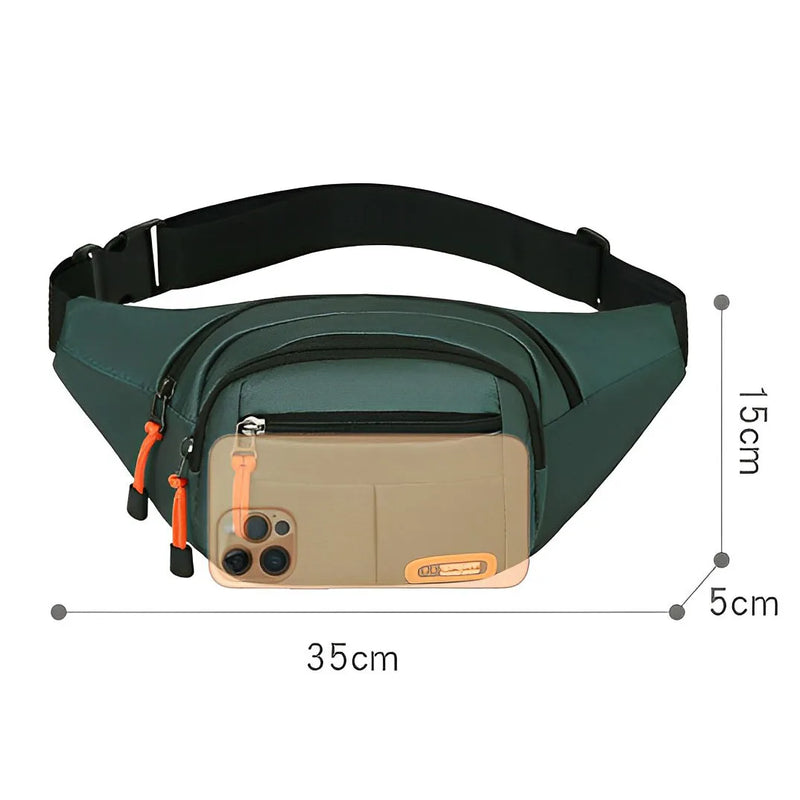 Bolsa de Cintura Oxford Impermeável Unissex – A Escolha Inteligente Para Quem Precisa de Praticidade, Segurança e Estilo em Qualquer Situação!