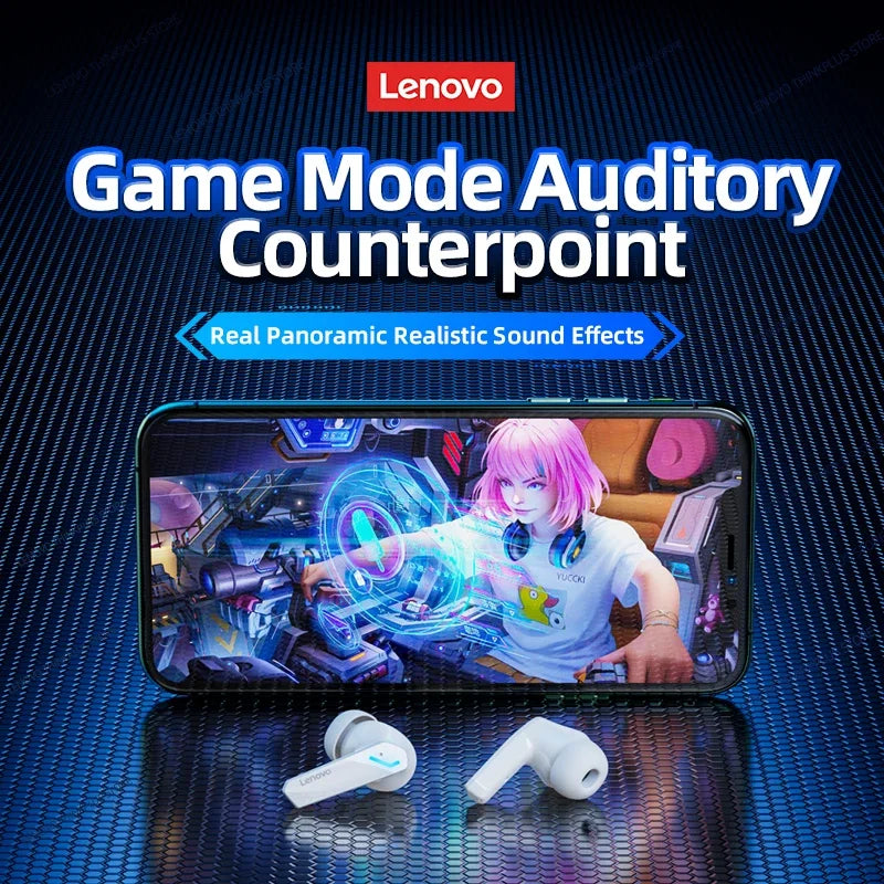 Lenovo GM2 Pro Gaming Earphones Bluetooth 5.3 Sport Headset Dual Mode HD Call Noise Reduction Earbuds with Mic For iPhone 2025