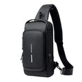 Descubra a Nova Era do Estilo e Segurança Masculina — Bolsa Transversal de Couro PU Antifurto, Clássica e Multifuncional