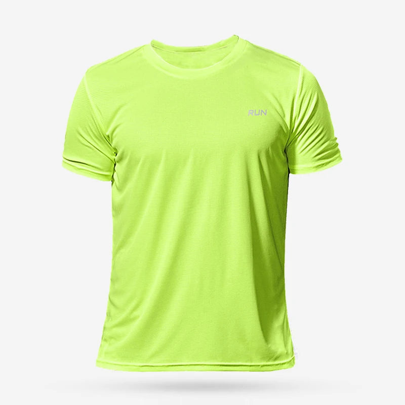 Camiseta Esportiva Masculina (corrida, futebol, compressão, secagem rápida, academia)