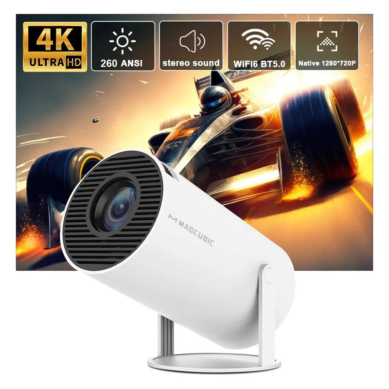 Projetor Magcubic HY300 Pro 4K Android 11 Dual Wifi6 260ANSI Allwinner H713 BT5.0 1080P 1280*720P Home Cinema Projetor para ambientes externos