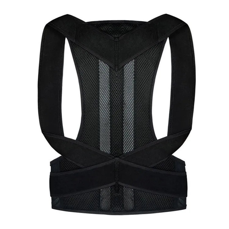 Corretor de Postura Masculino/Feminino Ajustável – Corset Costas, Cinta Lombar, Suporte Reto, Respirável (P-XXXL)