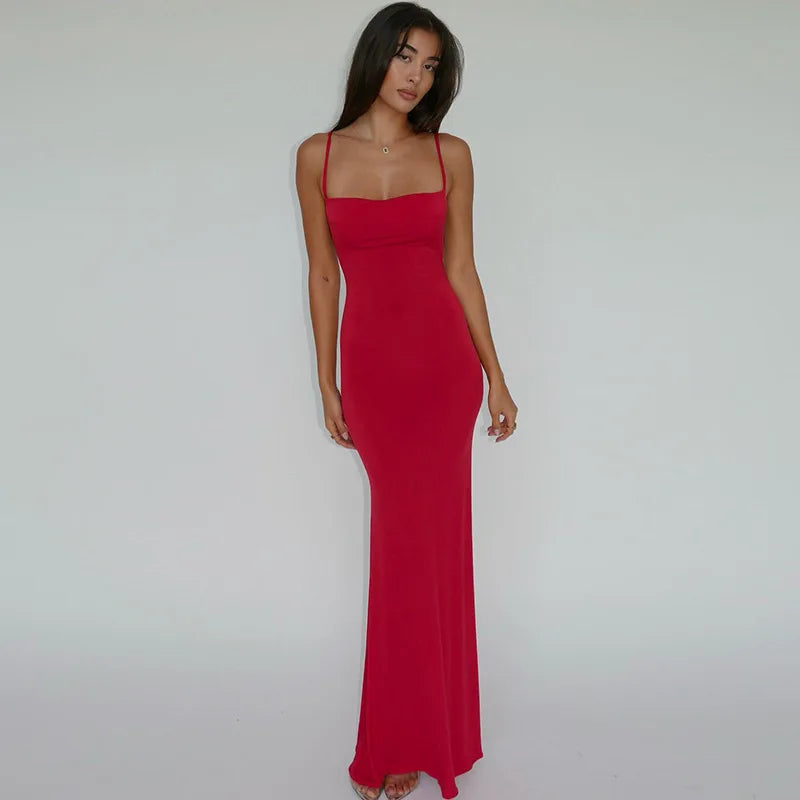 Vestido CAKULO 2025 – Maxi Bodycon Y2K