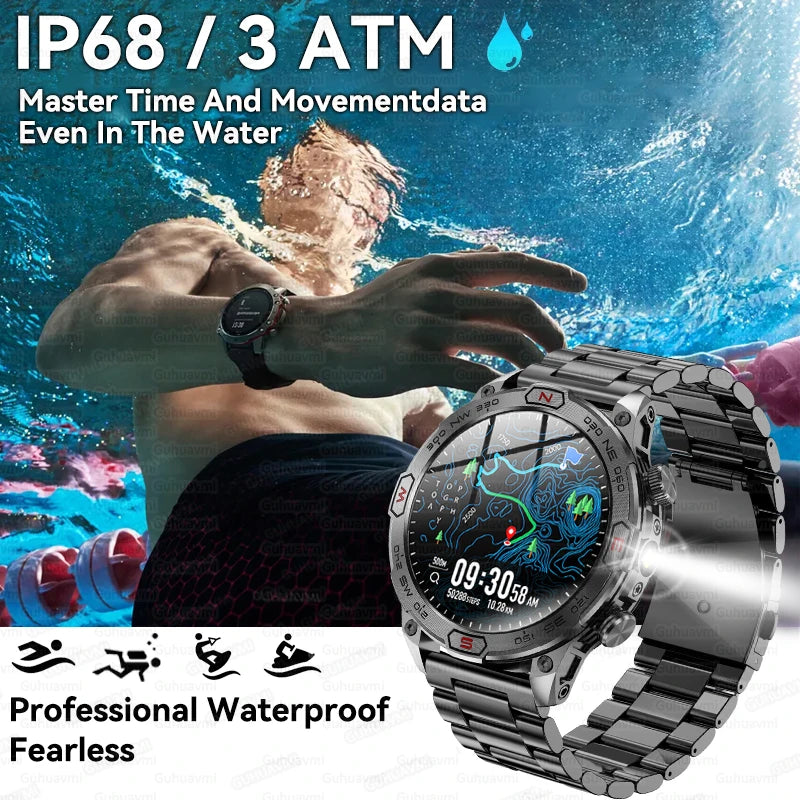 Xiaomi Smartwatch 2025 com Lanterna Militar – Tecnologia de Sobrevivência Para o Mundo Real