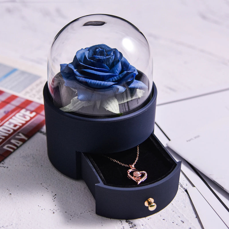 🌹 Caixa de Joias Eternal Rose — Onde o Amor se Torna Eterno
