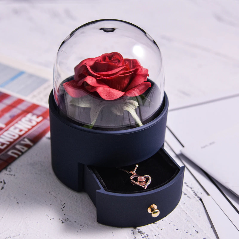 🌹 Caixa de Joias Eternal Rose — Onde o Amor se Torna Eterno