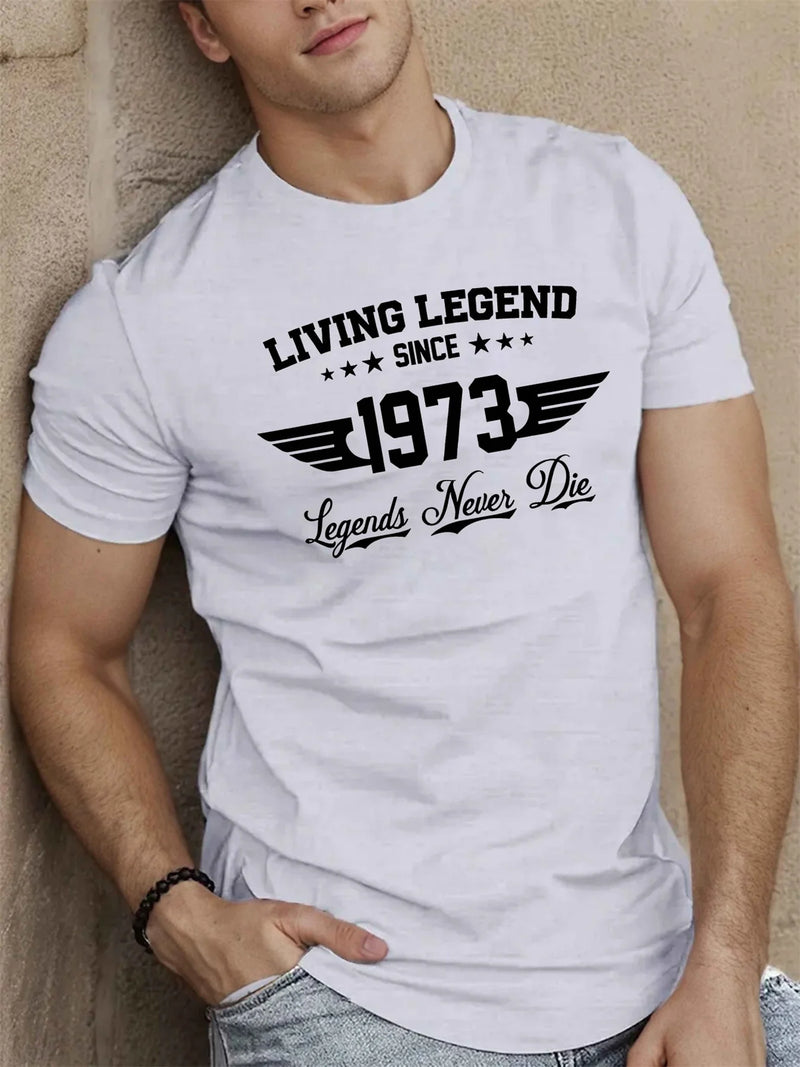 🔥 Camiseta Masculina "SINCE 1973" – Muito Além do Algodão. Um Manifesto de Liberdade.