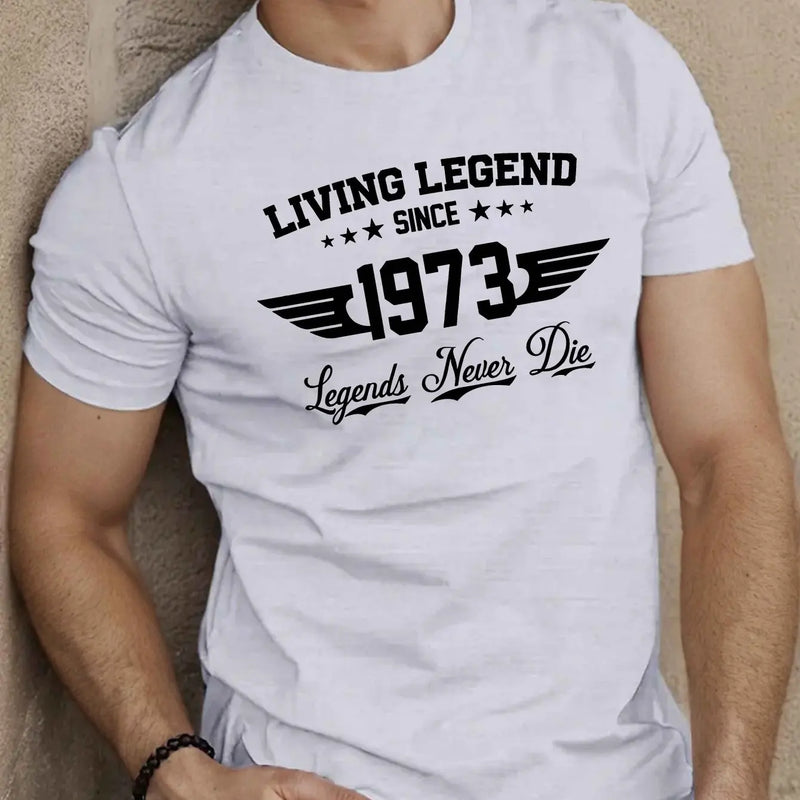🔥 Camiseta Masculina "SINCE 1973" – Muito Além do Algodão. Um Manifesto de Liberdade.