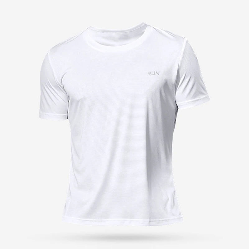 Camiseta Esportiva Masculina (corrida, futebol, compressão, secagem rápida, academia)