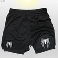 🕷️ 2099 Spider Sport Shorts 2 em 1 — Mais que um Short, Uma Armadura da Nova Era Masculina