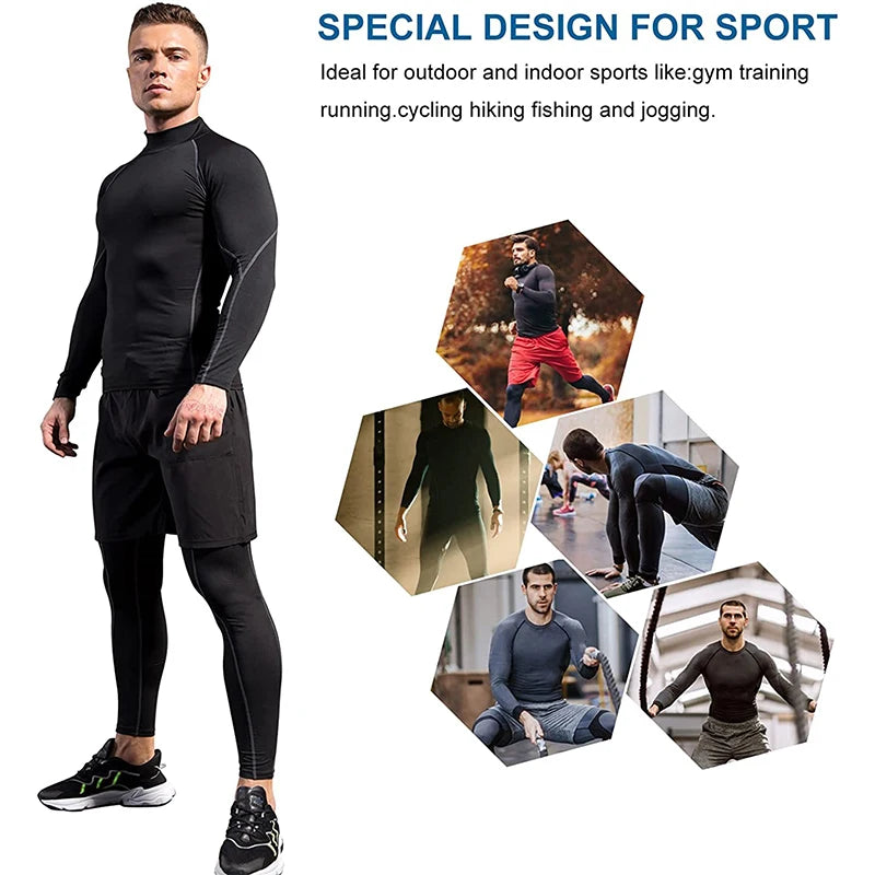 🔥 Camiseta Esportiva Masculina de Compressão – Onde Corpo, Alma e Superação se Encontram