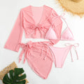 ✨ Liberte sua Deusa Interior com o Conjunto de Biquíni Rosa Micro Mini – 4 Peças de Pura Autenticidade ✨