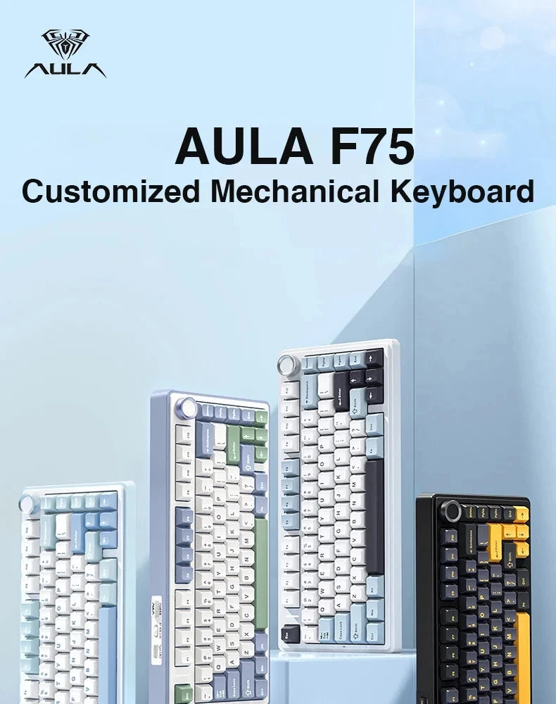 Teclado Mecânico Gamer AULA F75 – A Arma Suprema Para Quem Leva os Jogos a Sério