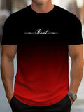 🔥 Vista a Sua Verdade – Camiseta Masculina 3D com Letras em Gradiente | Edição Limitada de Verão