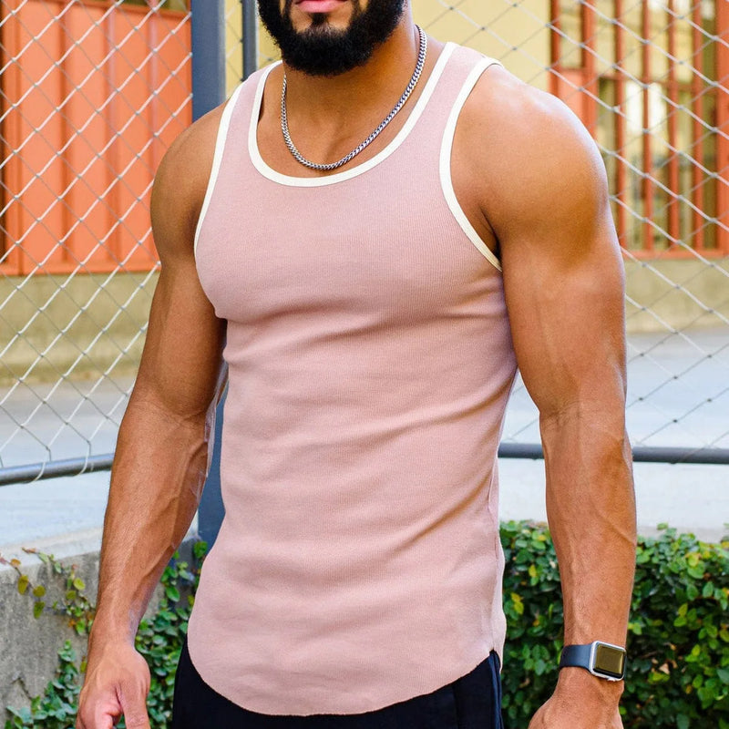Muscle Fitness Verão Nova Moda Fitness MKen Corrida ao Ar Livre Equipamento Esportivo Sem Mangas Colete