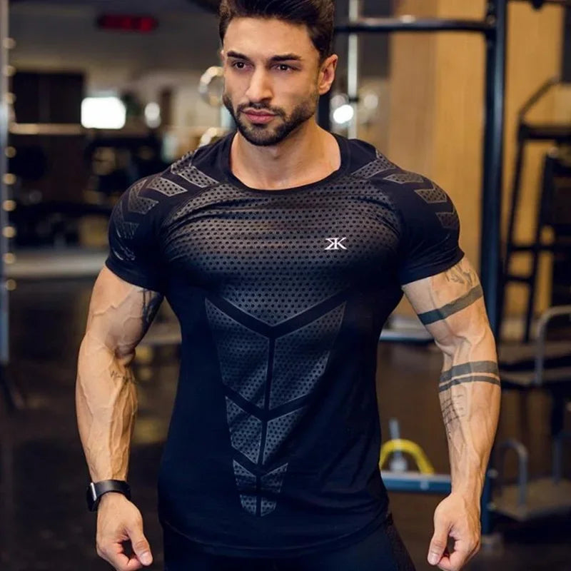 🚀 Camiseta Esportiva Masculina 2025 – Muito Além do Treino: Um Chamado à Sua Melhor Versão