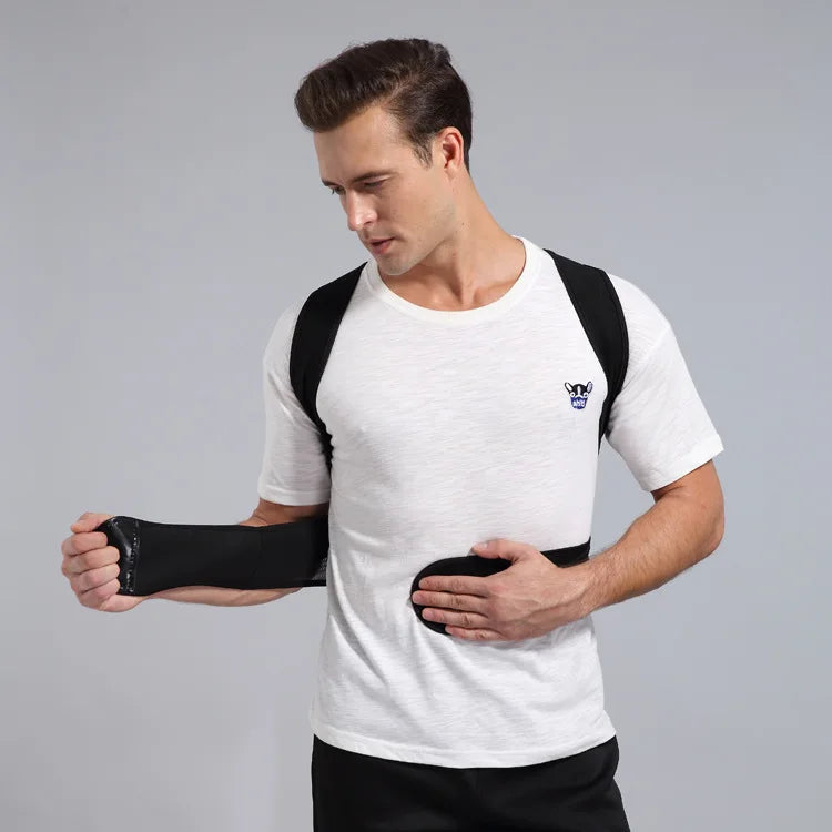 Corretor de Postura Masculino/Feminino Ajustável – Corset Costas, Cinta Lombar, Suporte Reto, Respirável (P-XXXL)