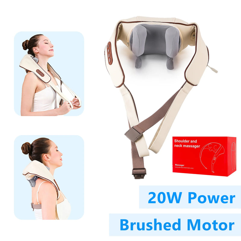 🌿 Foreverlily 26W Massageador de Pescoço e Ombros - Alívio que Toca a Alma