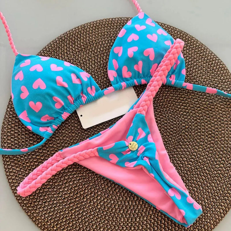 🔥 Novo Biquíni Sexy Feminino – Conjunto de Duas Peças Para Férias, Praia & Autoestima