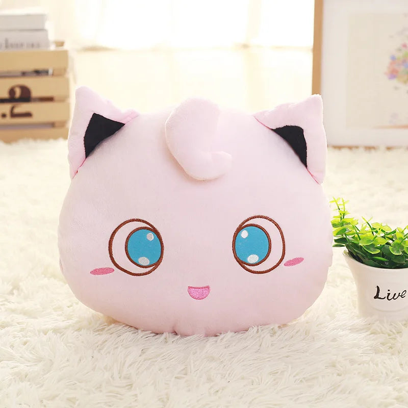 🌟 Almofada de Brinquedo Pokémon Kawaii com Aquecedor de Mãos – Mais que um Presente, um Refúgio para a Alma Caçadora 🌟