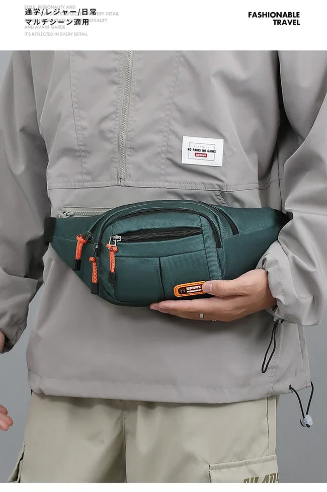 Bolsa de Cintura Oxford Impermeável Unissex – A Escolha Inteligente Para Quem Precisa de Praticidade, Segurança e Estilo em Qualquer Situação!