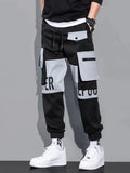 Calça Cargo Masculina com Vários Bolsos, Estilo Urbano, Ajuste Solto e Cordão