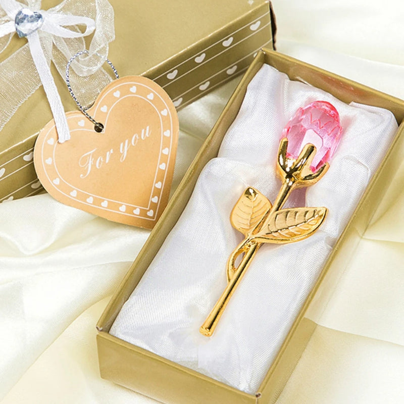 💫 Decoração de Mesa com Rosas de Cristal Douradas – Onde o Amor Encontra o Eterno