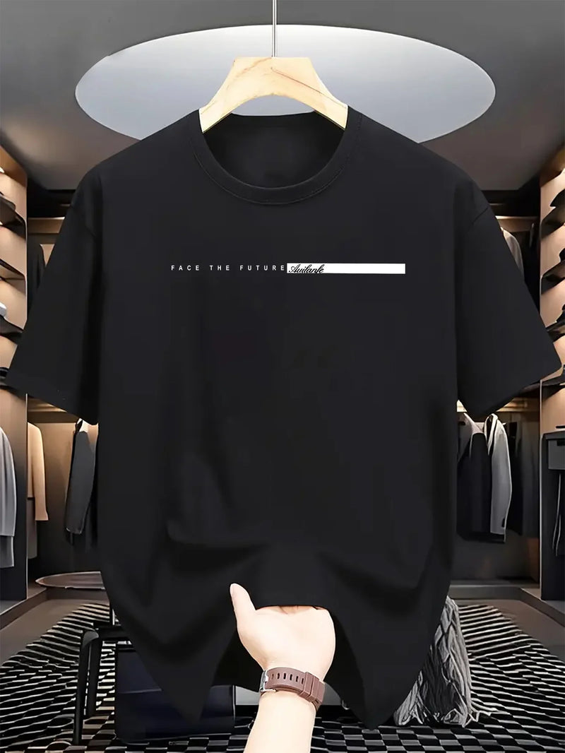 Camiseta masculina de verão 100% algodão - 🏙️ Estilo High Street Unissex: Para Quem Não Se Encaixa, Se Destaca