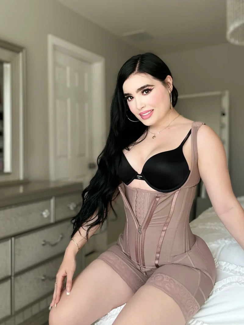 Cinta Modeladora de Alta Compressão Feminina Pós-Parto / Colombiana - 🌺 A Cinta Que Abraça Sua Nova Mulher